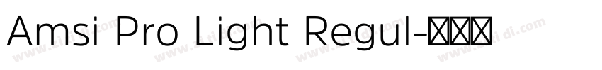 Amsi Pro Light Regul字体转换